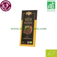 Chocolate negro ecol�gico con trozos de cacao caramelizado KAOKA